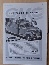 1937 magazine ad for GMC