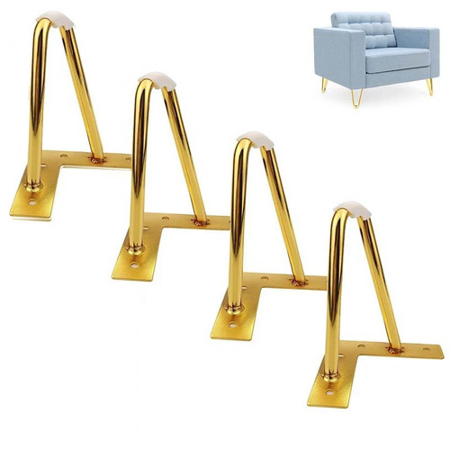 Set gold steel hairpin - set, of