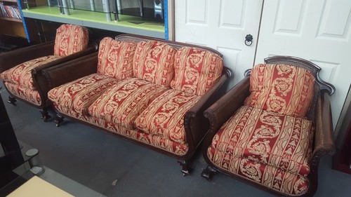 Vintage bergere mahogany - vintage, 3
