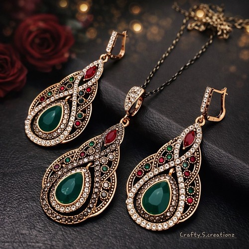 Art deco inspired crystal drop - deco,