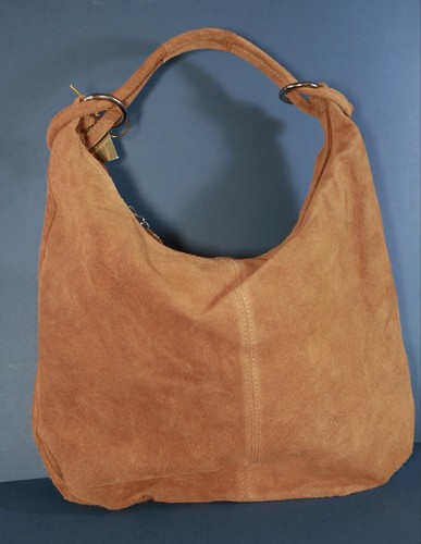 Tan suede borse pelle - tan,