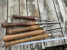 5 woodturning chisels  henry