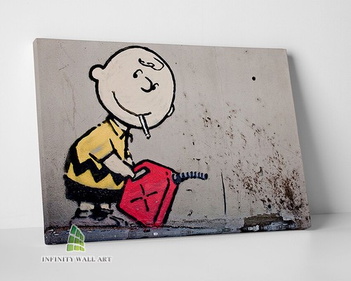 Banksy charlie brown graffiti - banksy,