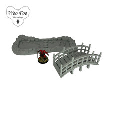 Guzei Bridge with Pond 3D