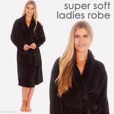 Ladies Fleece Robe Soft Cosy
