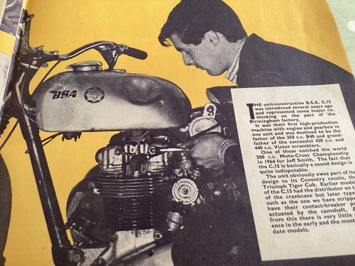 Bsa c15 engine - c15, 65