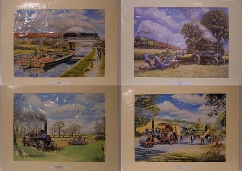 Steam canals mounted prints - canals, by