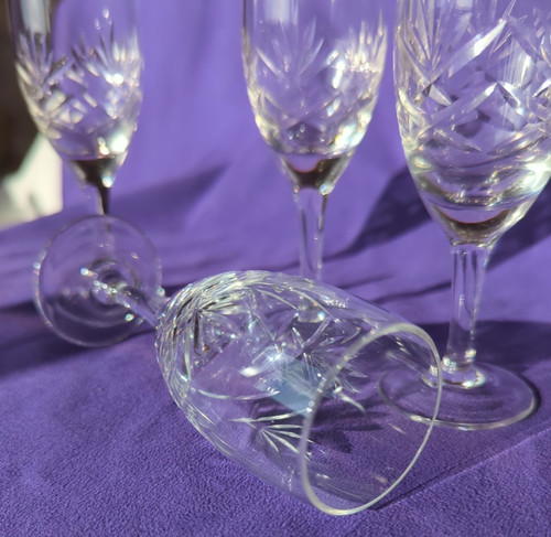 Vintage crystal sherry - 4,