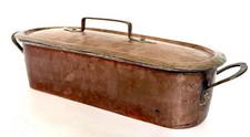 Antique french copper - copper, fish