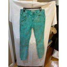 Free People Teal Wash Corduroy
