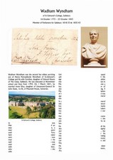 B-GB Free Front 1822 signed Wadham Wyndham, MP Salisbury