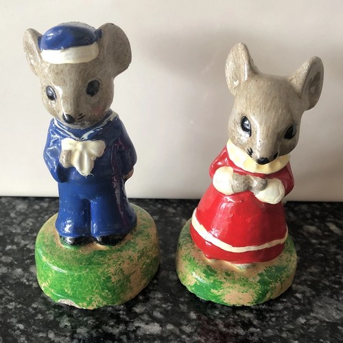 Vintage ceramic mouse - vintage,