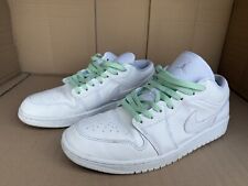 AIR JORDAN 1 LOW WHITE/WHITE-WHITE UK8.5 used no box