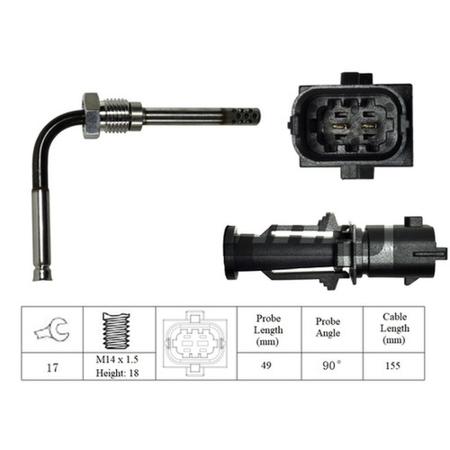 Exhaust temperature sensor - exhaust,