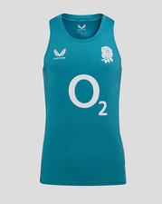 England Rugby Men’s 25/26 Performance Sleeveless Singlet – Storm Blue