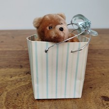 Vintage Eden Miniature Jointed Teddy Bear Plush Toy Original Bag 1986