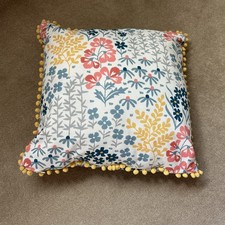 Next Pretty Multi-Coloured Floral Cushion 43 x 43 cm 