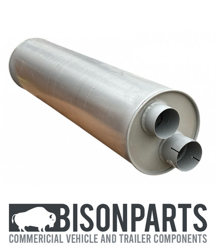 Exhaust silencer muffler box - "exhaust,