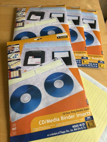 Media binder inserts - binder,