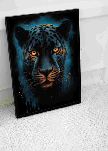 Wild jaguar cat eyes stare - jaguar,