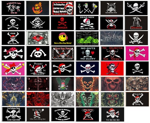 Large pirate flags - x, 3ft