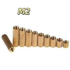 Brass Round Female to Female Pillars PCB Threaded Standoff Spacers Connector M2