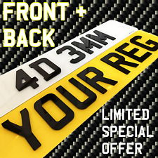 4D Number Plates! Set Front +