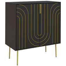 Sideboard black mdf with - black,