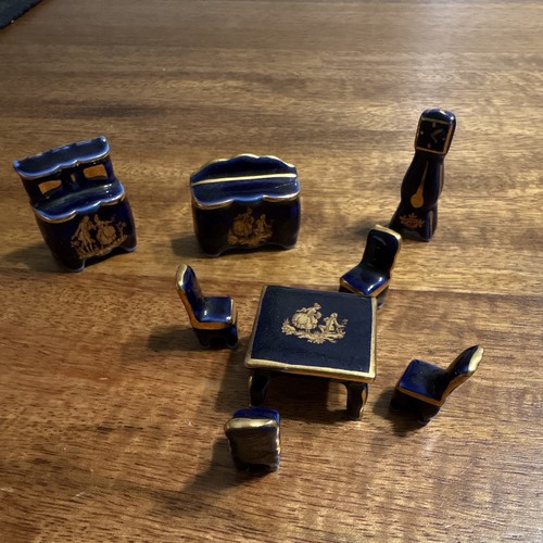 Vintage french limoges - vintage, cobalt