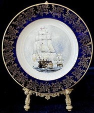 H M S Victory Falcon Pottery 9.5” Plate Made For H M S Victory Souvenir Shop