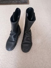 Ladies Motorcycle Leather Boots Size 4 Excellent Condition Worn Once