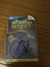 JML Wheely Bright LED Bike Lights in blue 2 Pack New