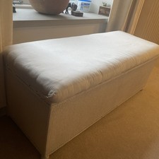 Vintage White Lloyd Loom Style