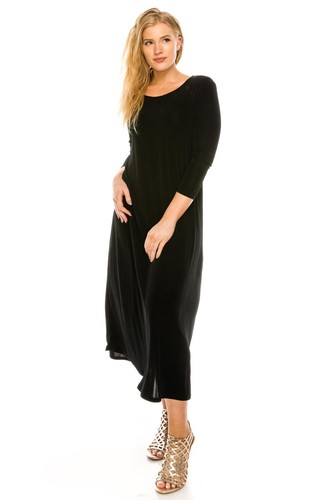 Travel knit dress long - travel,