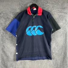 Vintage Canterbury Uglies Mens Short Sleeve Polo Shirt Large Logo New Zealand