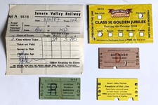 Severn Valley Railway SVR - class 50 Jubilee Tickets, Rovers, Freedom of Line