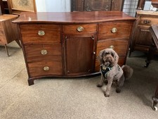 Antique mahogany serpentine - antique,