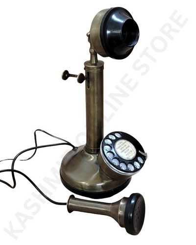 Antique landline telephone - antique,