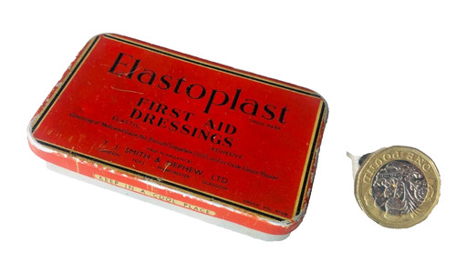 Advertising tin elastoplast - advertising,