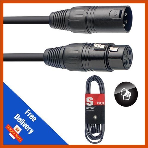 Stagg 10m black dmx - 10m,