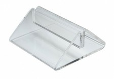 Plastic clear perspex menu - clear,