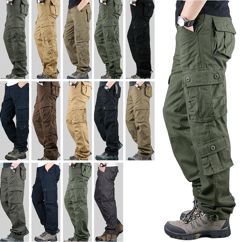 Mens cargo trousers - trousers, 100%