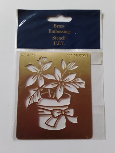 Lei designs brass - lei, embossing