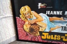 Original British Quad Cinema Poster for Francois Truffaut’s Jules and Jim c.1962