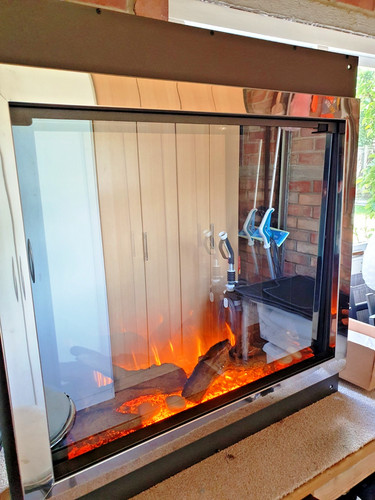 Electric inset flamerite fire - electric,