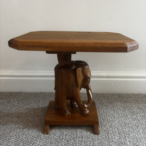 Hand carved wooden elephant - hand,