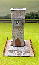 Metcalfe Style 00 Gauge Clock Tower Diorama - scratch built model