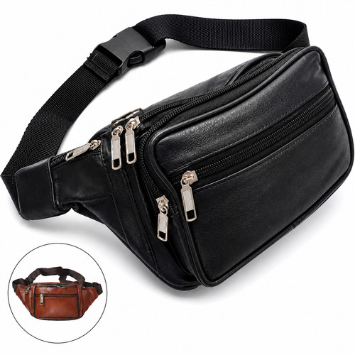 Large real leather - large, waist