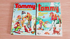 VINTAGE TAMMY ANNUALS X 2. 1982 AND 1984. NOT PRICE CLIPPED. GOOD CONDITION