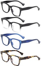 Retro Geek/Nerd Unisex Big Frame Stylish Spring Hinged Reading Glasses  DX95